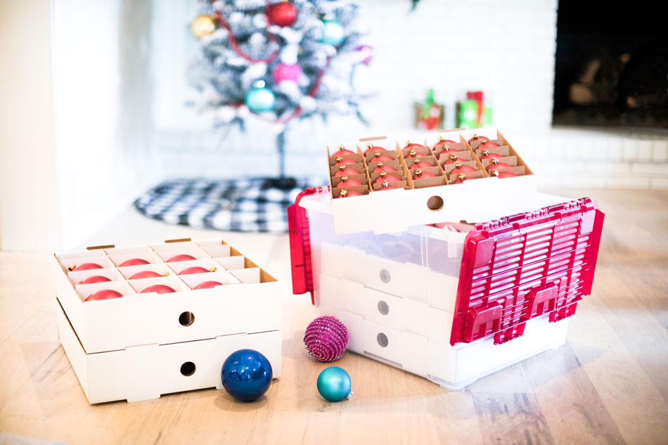 Store the Holidays Christmas Ornament Storage
